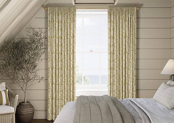 Land & Shore Rowallane, Ochre - Made to Measure Curtains - Image 3
